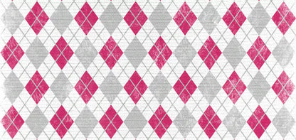 Argyle Pink 16X8 Ultracloth ( 192 X 96 Inch ) Backdrop