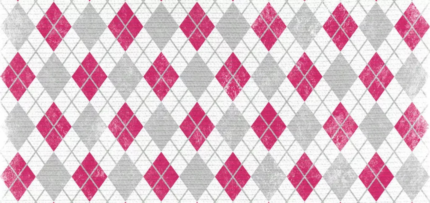 Argyle Pink 16X8 Ultracloth ( 192 X 96 Inch ) Backdrop