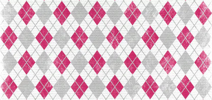 Argyle Pink 16X8 Ultracloth ( 192 X 96 Inch ) Backdrop