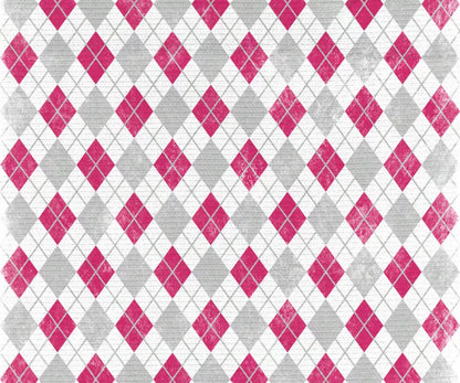 Argyle Pink 5X42 Fleece ( 60 X 50 Inch ) Backdrop