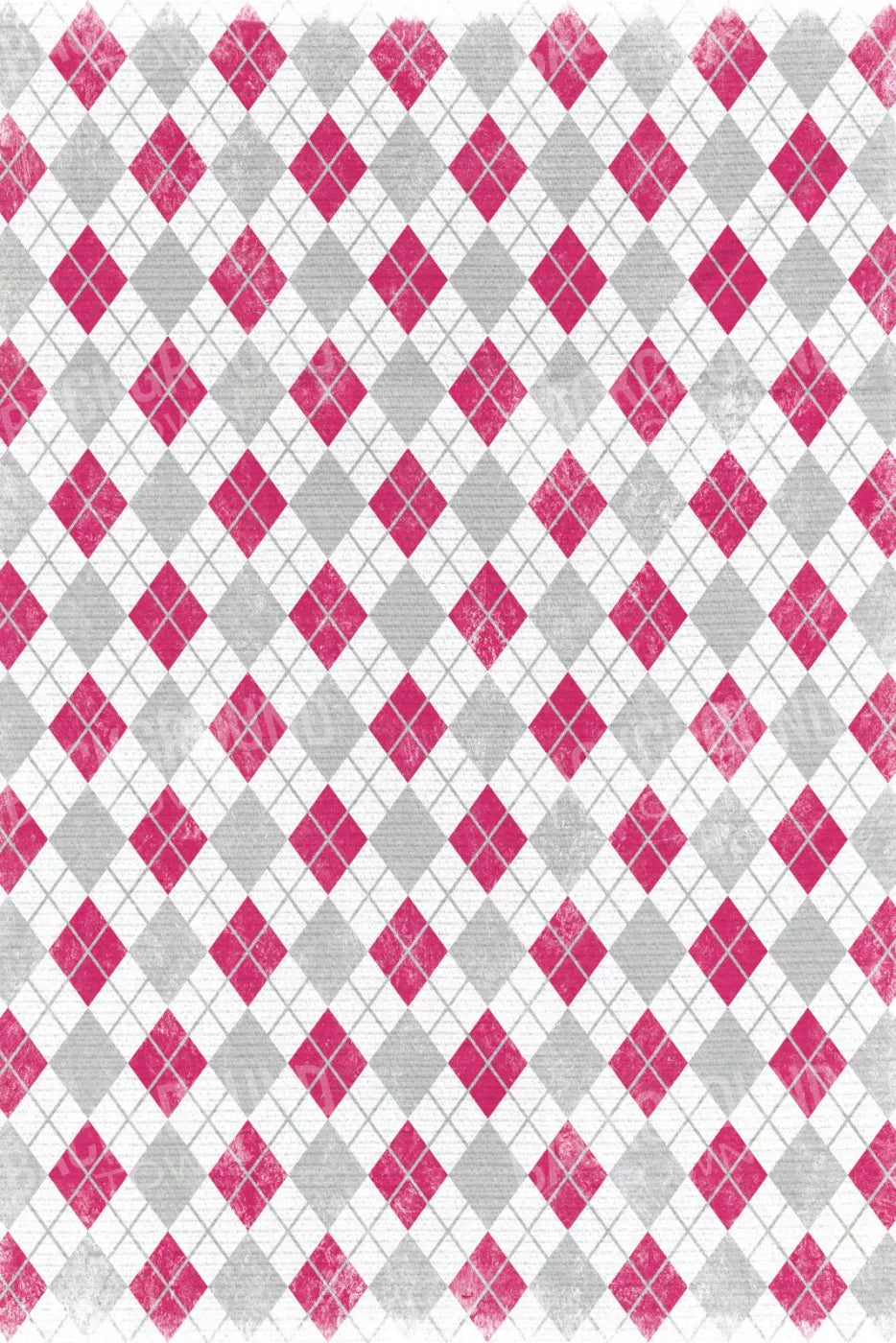 Argyle Pink 5X8 Ultracloth ( 60 X 96 Inch ) Backdrop