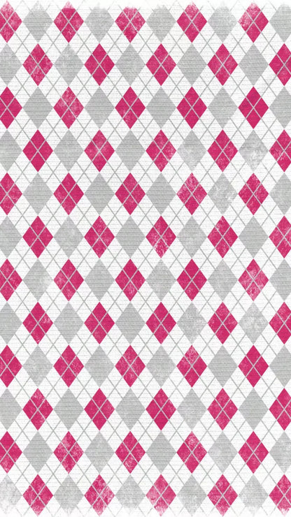 Argyle Pink 8X14 Ultracloth ( 96 X 168 Inch ) Backdrop