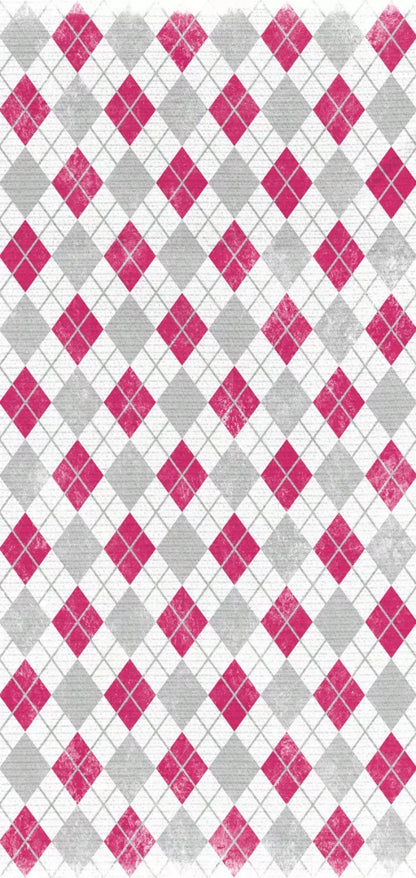 Argyle Pink 8X16 Ultracloth ( 96 X 192 Inch ) Backdrop