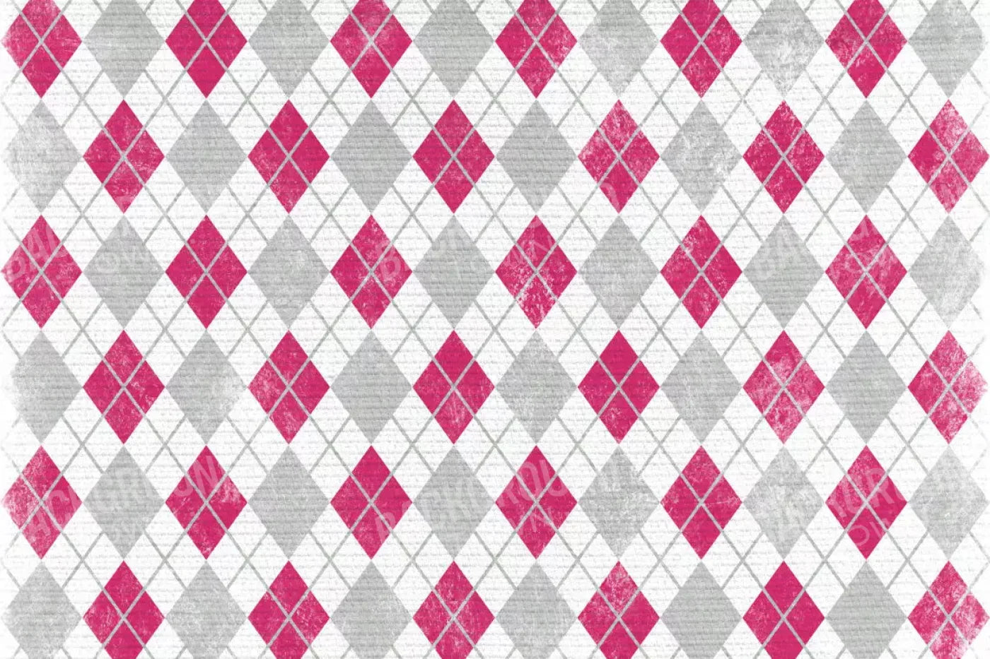 Argyle Pink 8X5 Ultracloth ( 96 X 60 Inch ) Backdrop