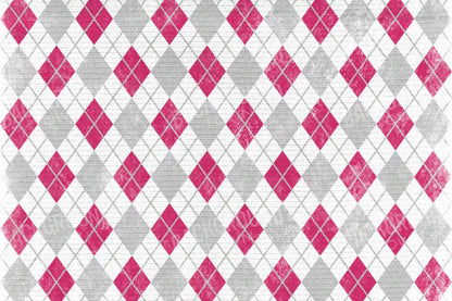 Argyle Pink 8X5 Ultracloth ( 96 X 60 Inch ) Backdrop