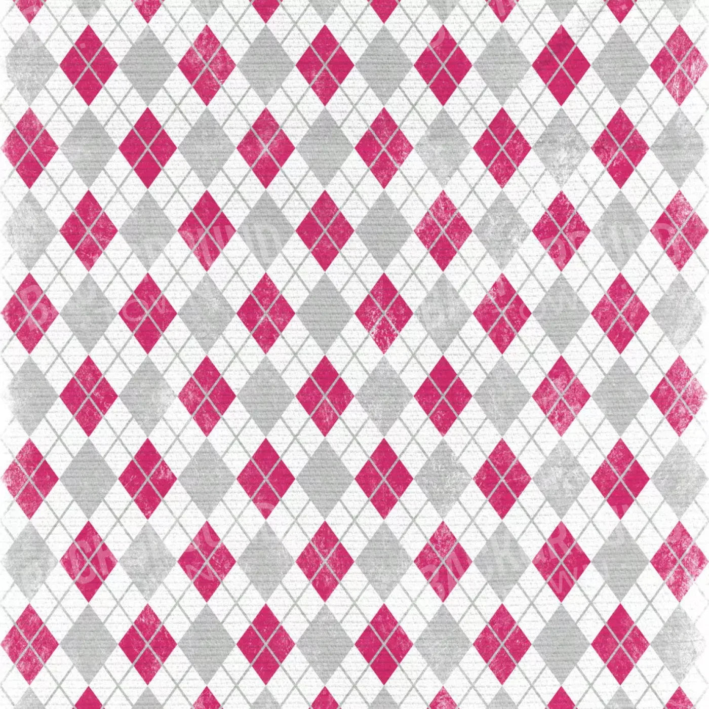 Argyle Pink 8X8 Fleece ( 96 X Inch ) Backdrop