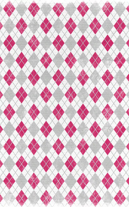 Argyle Pink 9X14 Ultracloth ( 108 X 168 Inch ) Backdrop