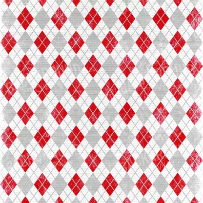 Argyle Red 10X10 Ultracloth ( 120 X Inch ) Backdrop