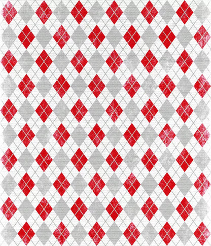 Argyle Red 10X12 Ultracloth ( 120 X 144 Inch ) Backdrop