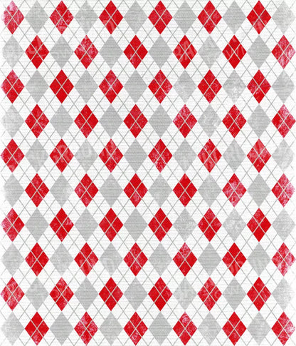 Argyle Red 10X12 Ultracloth ( 120 X 144 Inch ) Backdrop