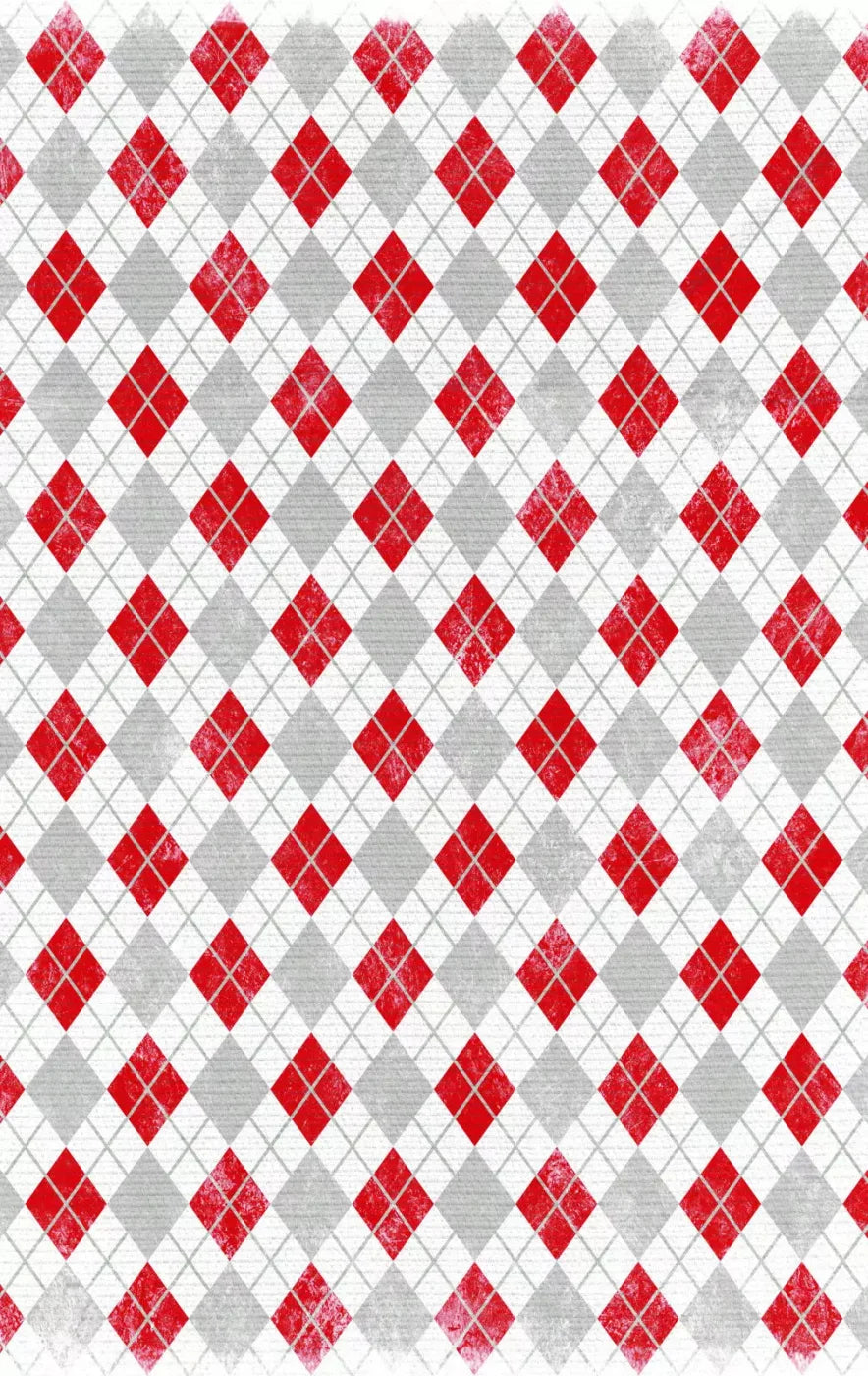 Argyle Red 10X16 Ultracloth ( 120 X 192 Inch ) Backdrop