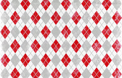Argyle Red 12X8 Ultracloth ( 144 X 96 Inch ) Backdrop