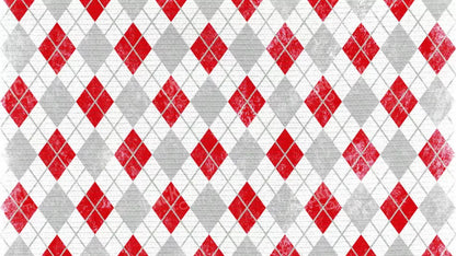 Argyle Red 14X8 Ultracloth ( 168 X 96 Inch ) Backdrop