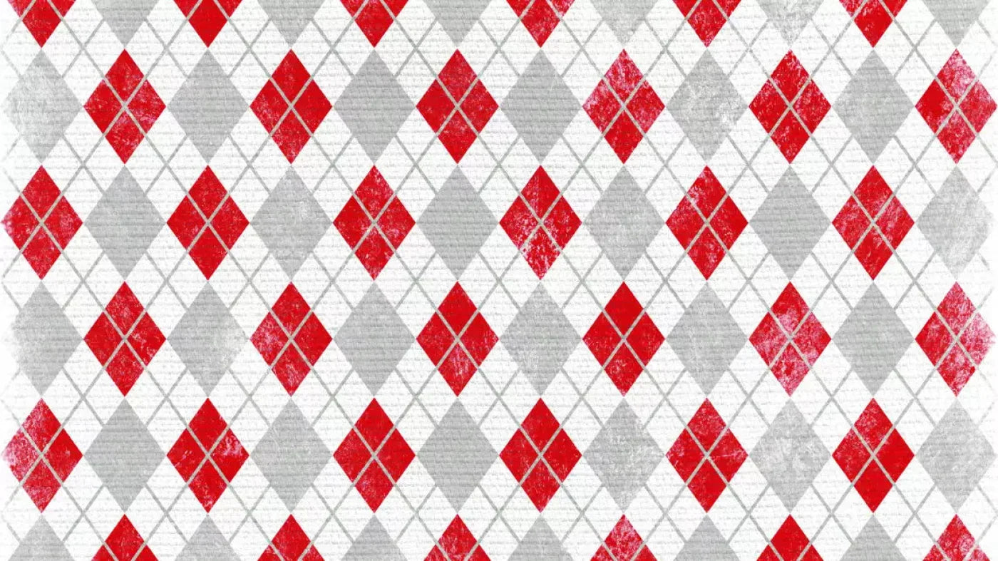 Argyle Red 14X8 Ultracloth ( 168 X 96 Inch ) Backdrop