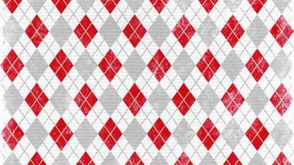 Argyle Red 14X8 Ultracloth ( 168 X 96 Inch ) Backdrop