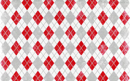 Argyle Red 14X9 Ultracloth ( 168 X 108 Inch ) Backdrop