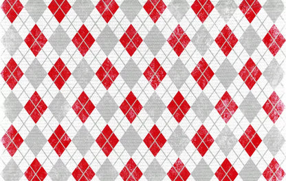 Argyle Red 16X10 Ultracloth ( 192 X 120 Inch ) Backdrop