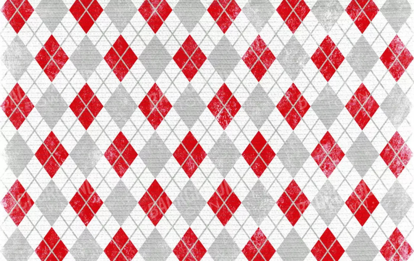 Argyle Red 16X10 Ultracloth ( 192 X 120 Inch ) Backdrop