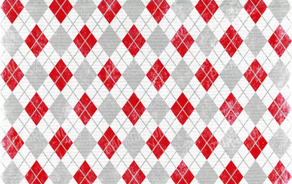 Argyle Red 16X10 Ultracloth ( 192 X 120 Inch ) Backdrop