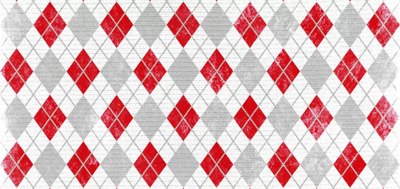 Argyle Red 16X8 Ultracloth ( 192 X 96 Inch ) Backdrop