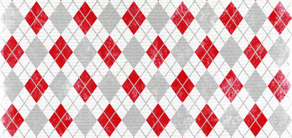 Argyle Red 16X8 Ultracloth ( 192 X 96 Inch ) Backdrop