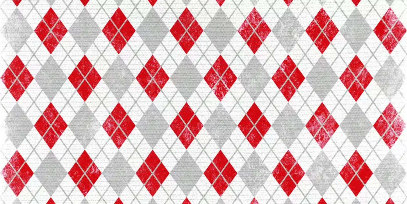 Argyle Red 20X10 Ultracloth ( 240 X 120 Inch ) Backdrop