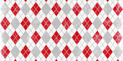 Argyle Red 20X10 Ultracloth ( 240 X 120 Inch ) Backdrop