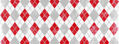Argyle Red 20X8 Ultracloth ( 240 X 96 Inch ) Backdrop