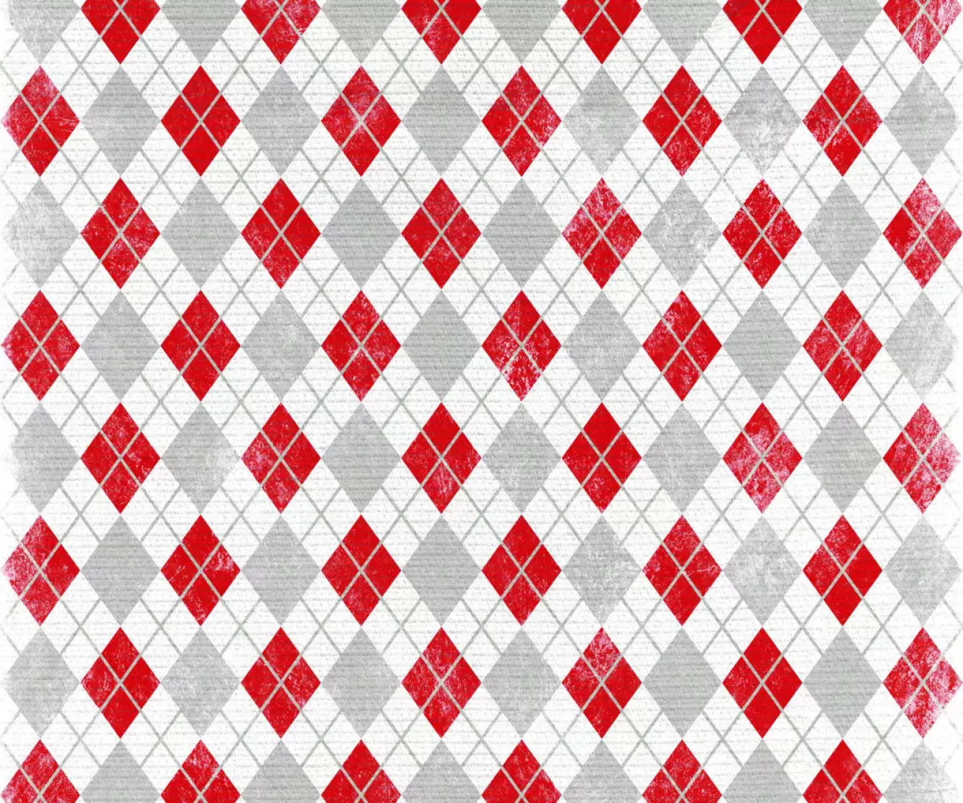 Argyle Red 5X42 Fleece ( 60 X 50 Inch ) Backdrop