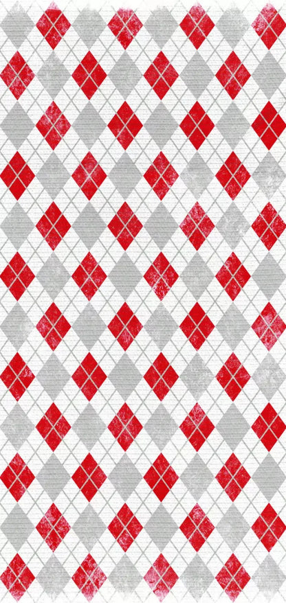 Argyle Red 8X16 Ultracloth ( 96 X 192 Inch ) Backdrop