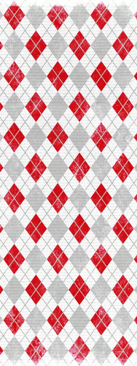Argyle Red 8X20 Ultracloth ( 96 X 240 Inch ) Backdrop