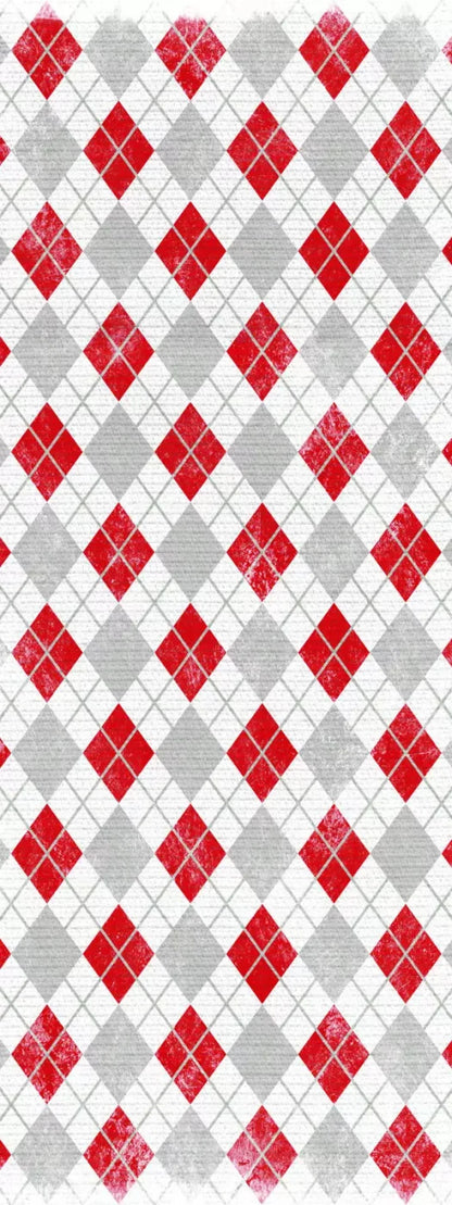 Argyle Red 8X20 Ultracloth ( 96 X 240 Inch ) Backdrop