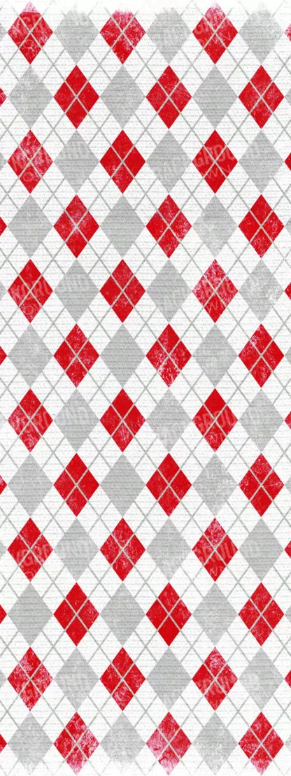 Argyle Red 8X20 Ultracloth ( 96 X 240 Inch ) Backdrop