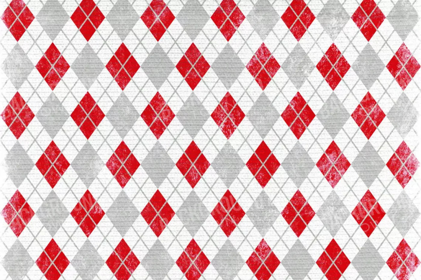 Argyle Red 8X5 Ultracloth ( 96 X 60 Inch ) Backdrop