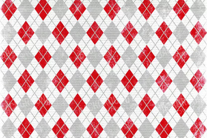 Argyle Red 8X5 Ultracloth ( 96 X 60 Inch ) Backdrop