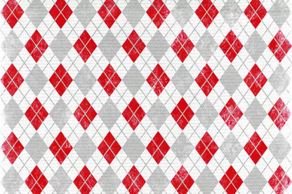 Argyle Red 8X5 Ultracloth ( 96 X 60 Inch ) Backdrop
