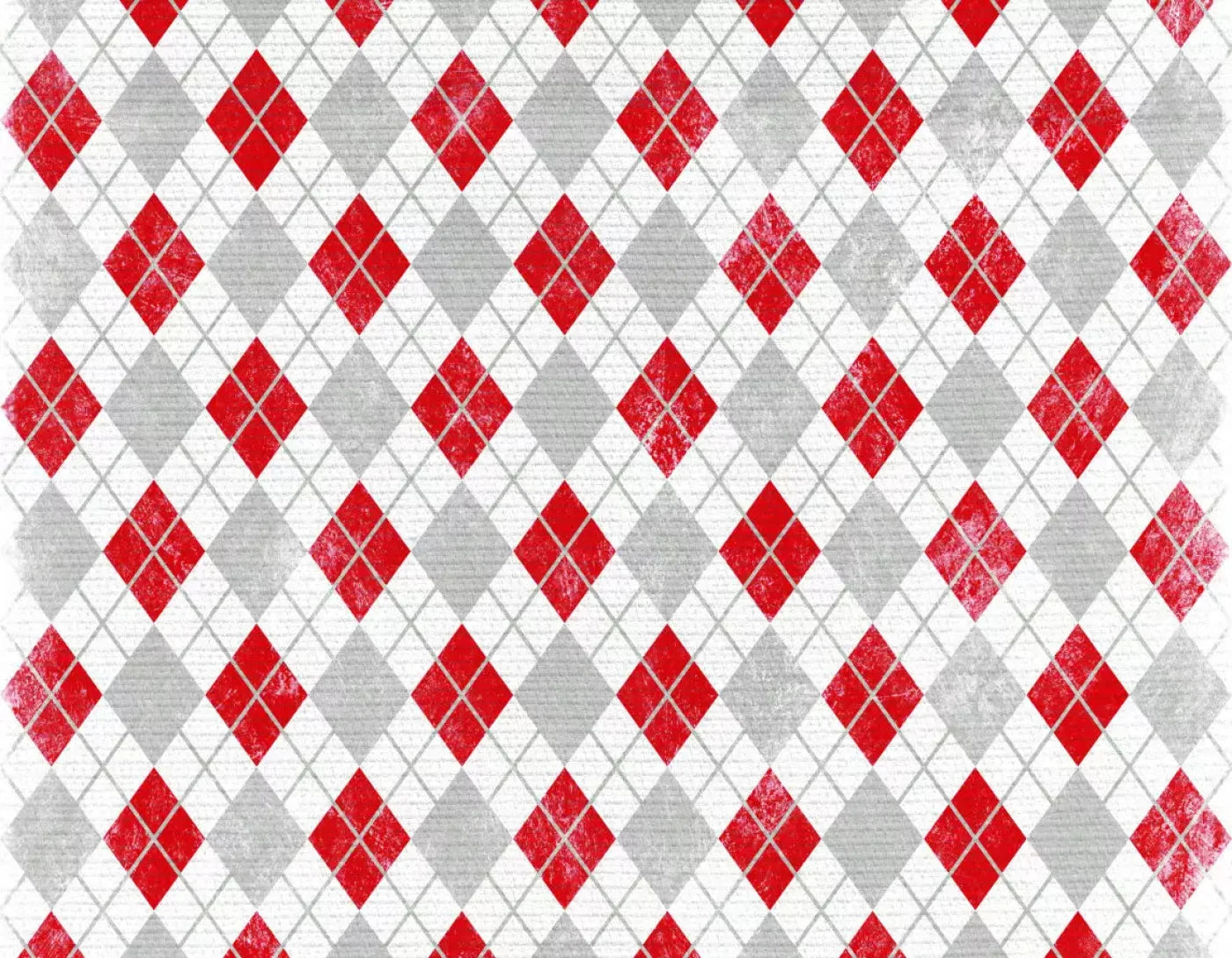 Argyle Red 8X6 Fleece ( 96 X 72 Inch ) Backdrop