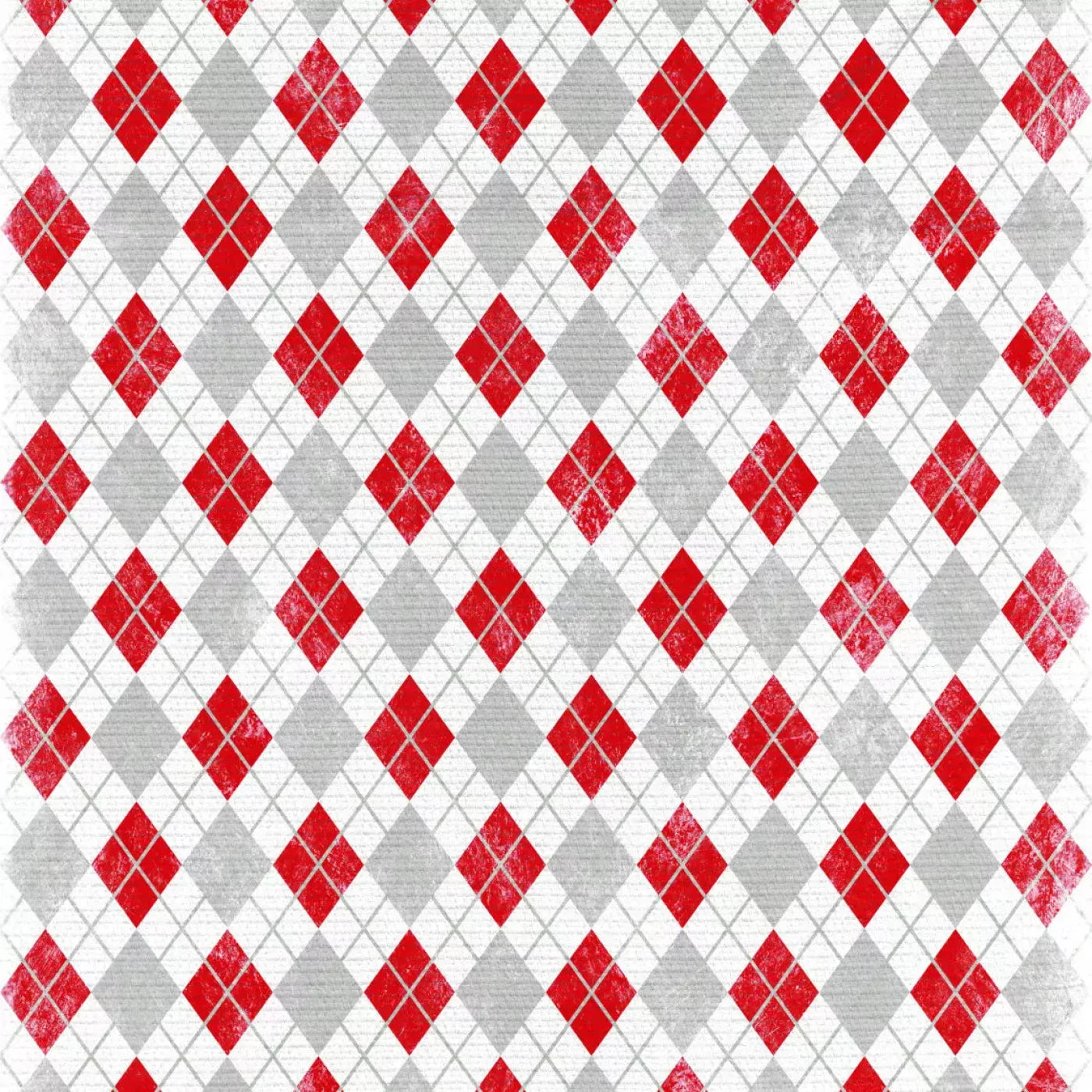 Argyle Red 8X8 Fleece ( 96 X Inch ) Backdrop
