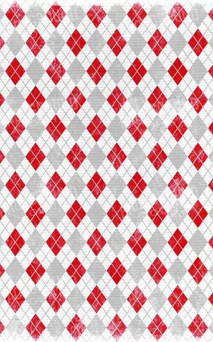 Argyle Red 9X14 Ultracloth ( 108 X 168 Inch ) Backdrop