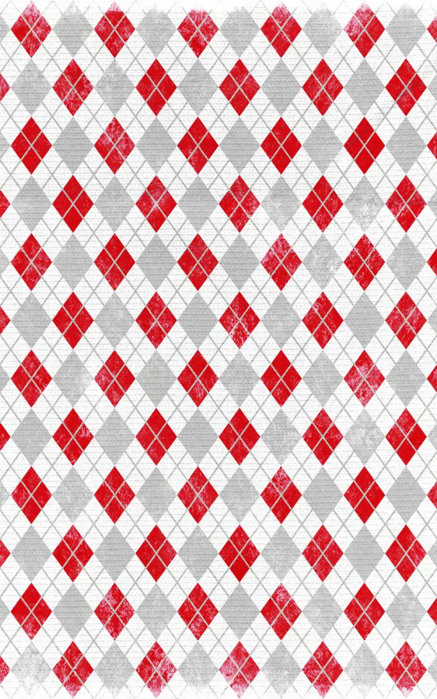 Argyle Red 9X14 Ultracloth ( 108 X 168 Inch ) Backdrop