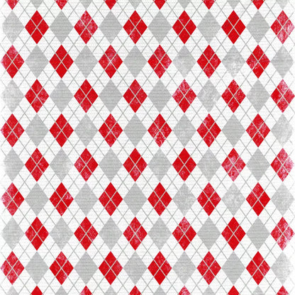 Argyle Red 5X5 Rubbermat Floor ( 60 X Inch ) Backdrop