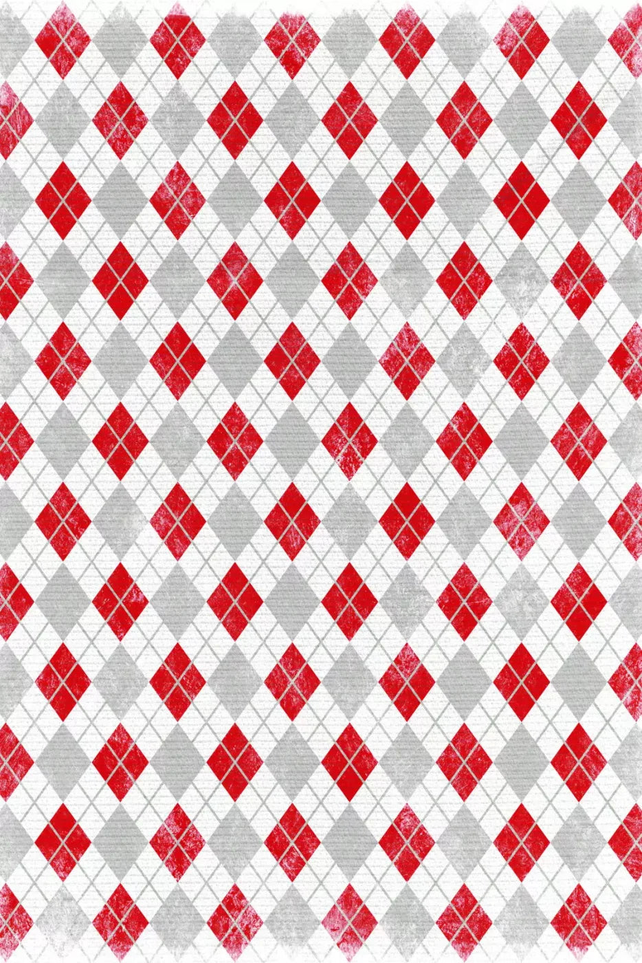Argyle Red 5X76 For Lvl Up Backdrop System ( 60 X 90 Inch )