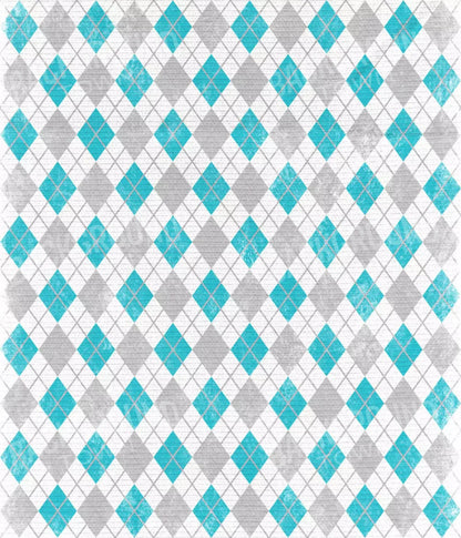 Argyle Teal 10X12 Ultracloth ( 120 X 144 Inch ) Backdrop
