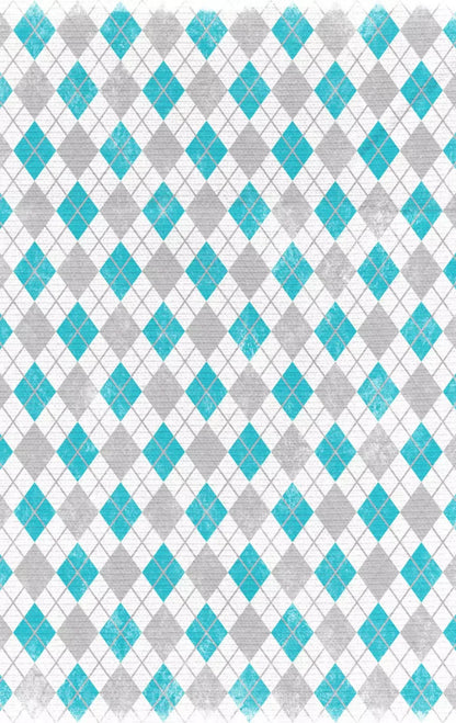 Argyle Teal 10X16 Ultracloth ( 120 X 192 Inch ) Backdrop