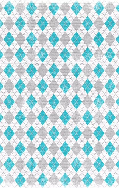 Argyle Teal 10X16 Ultracloth ( 120 X 192 Inch ) Backdrop