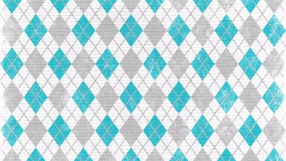 Argyle Teal 14X8 Ultracloth ( 168 X 96 Inch ) Backdrop