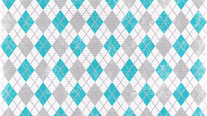 Argyle Teal 14X8 Ultracloth ( 168 X 96 Inch ) Backdrop