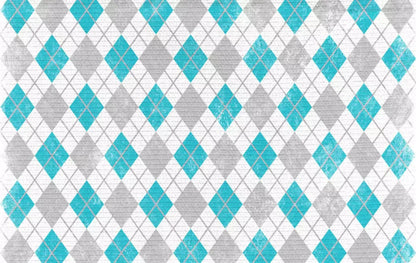 Argyle Teal 16X10 Ultracloth ( 192 X 120 Inch ) Backdrop