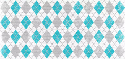 Argyle Teal 16X8 Ultracloth ( 192 X 96 Inch ) Backdrop