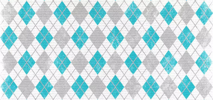 Argyle Teal 16X8 Ultracloth ( 192 X 96 Inch ) Backdrop